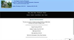 Desktop Screenshot of firstbaptistplymouth.ecucomm.ro