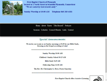 Tablet Screenshot of firstbaptistplymouth.ecucomm.ro